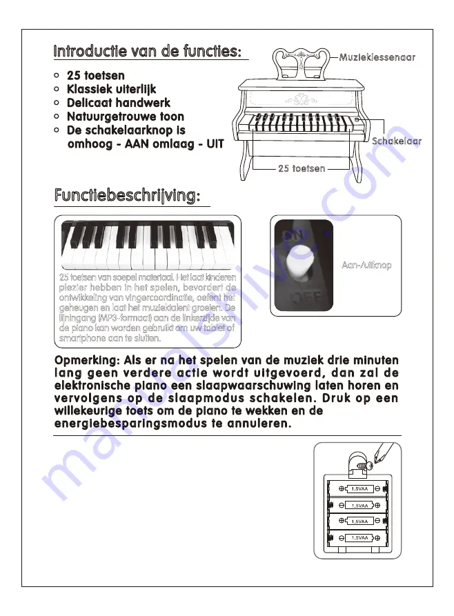 iDance My Piano 1000 Скачать руководство пользователя страница 7