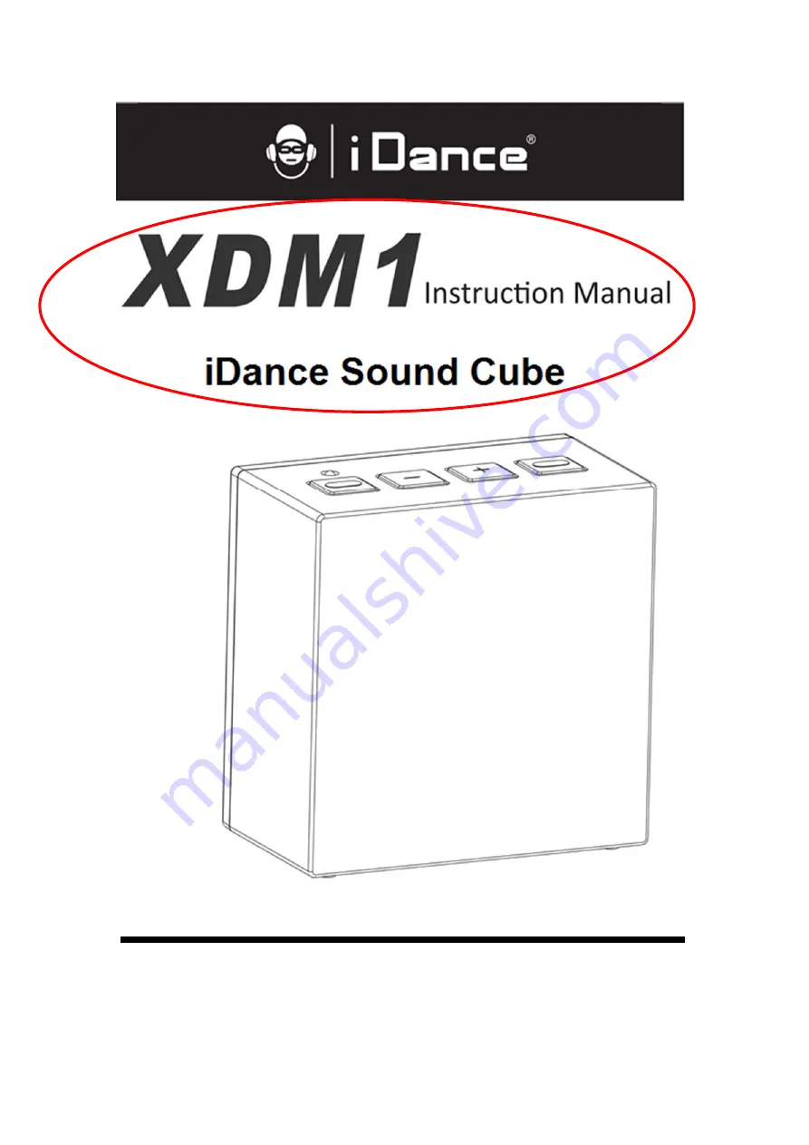 iDance XDM1 Instruction Manual Download Page 1