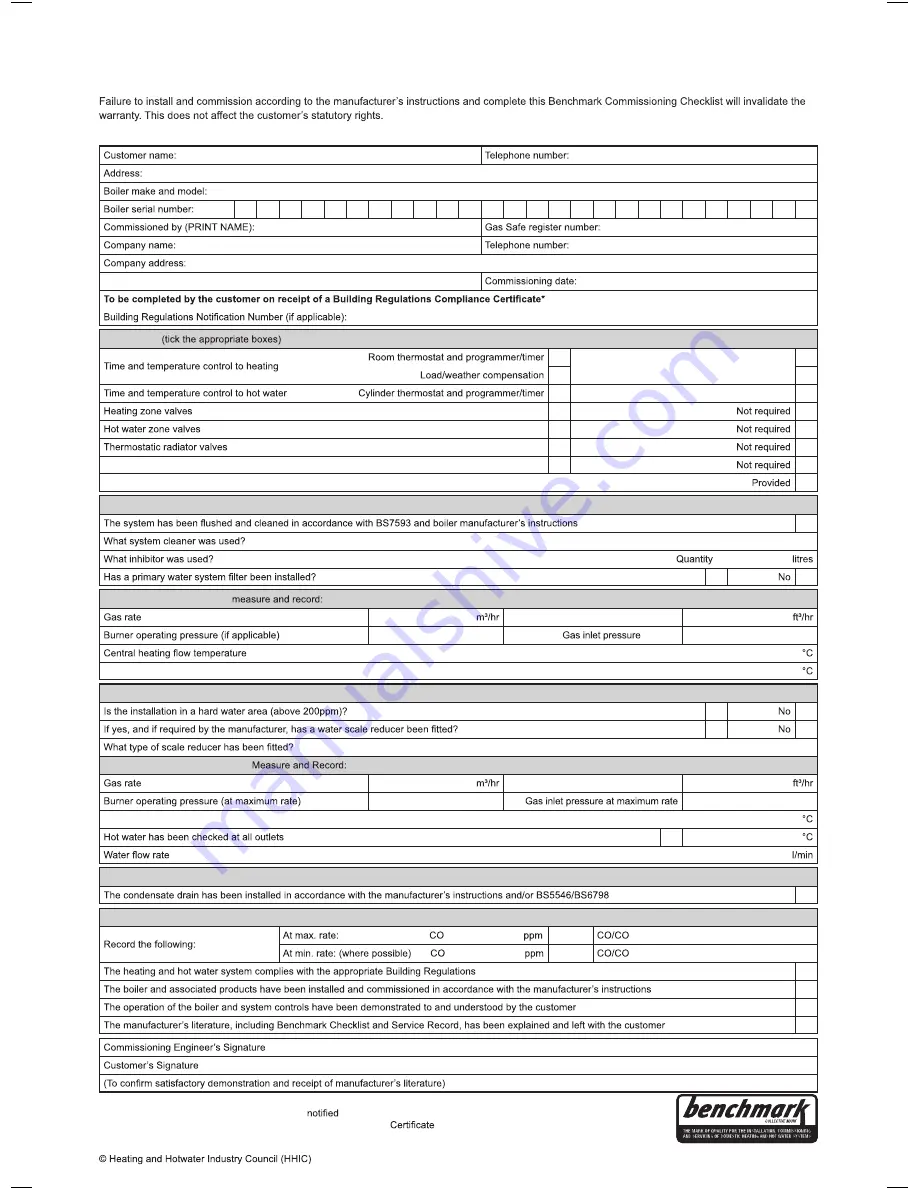 IDEAL Esprit eco 20 Installation And Servicing Manual Download Page 60