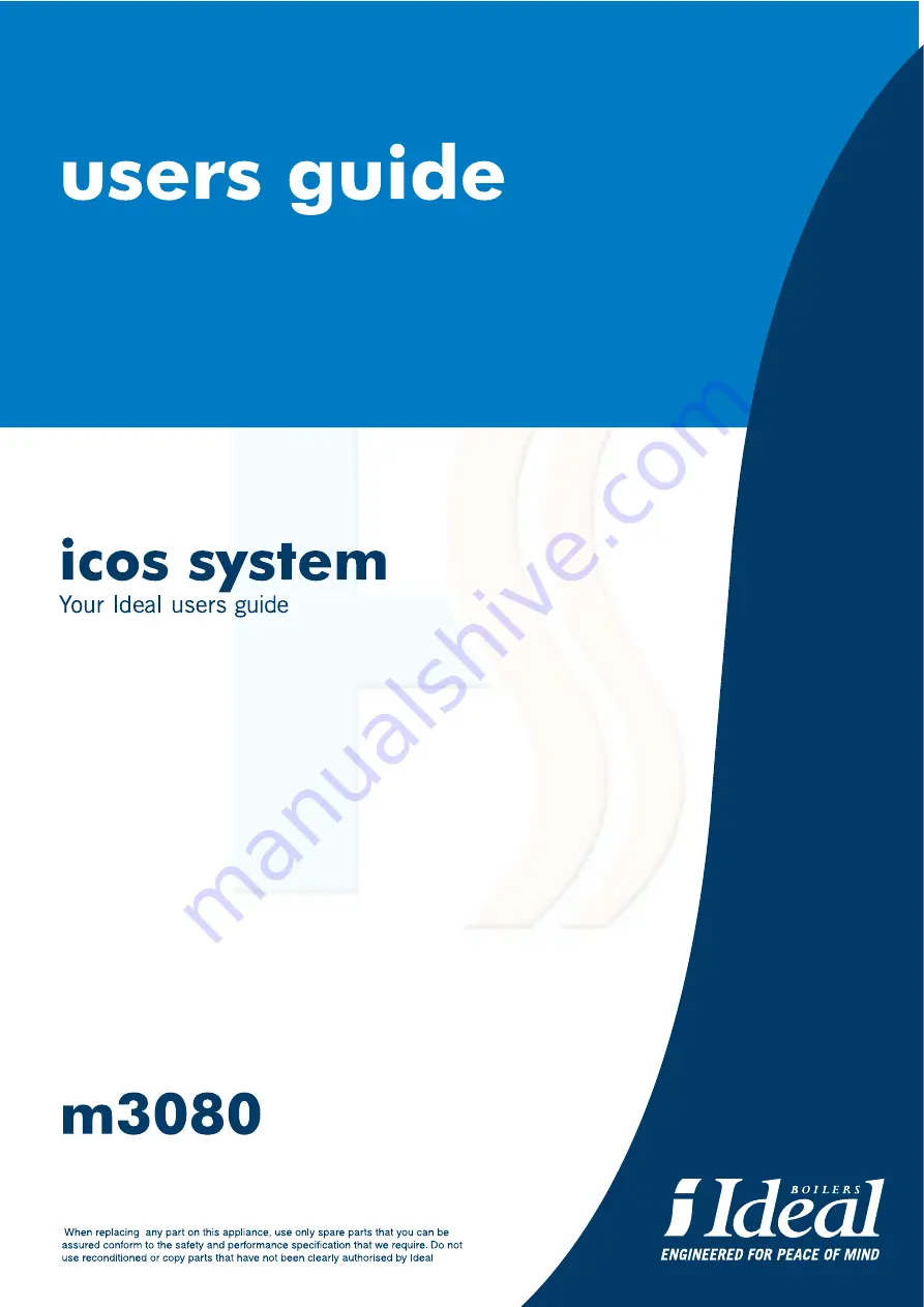 IDEAL icos M3080 User Manual Download Page 1