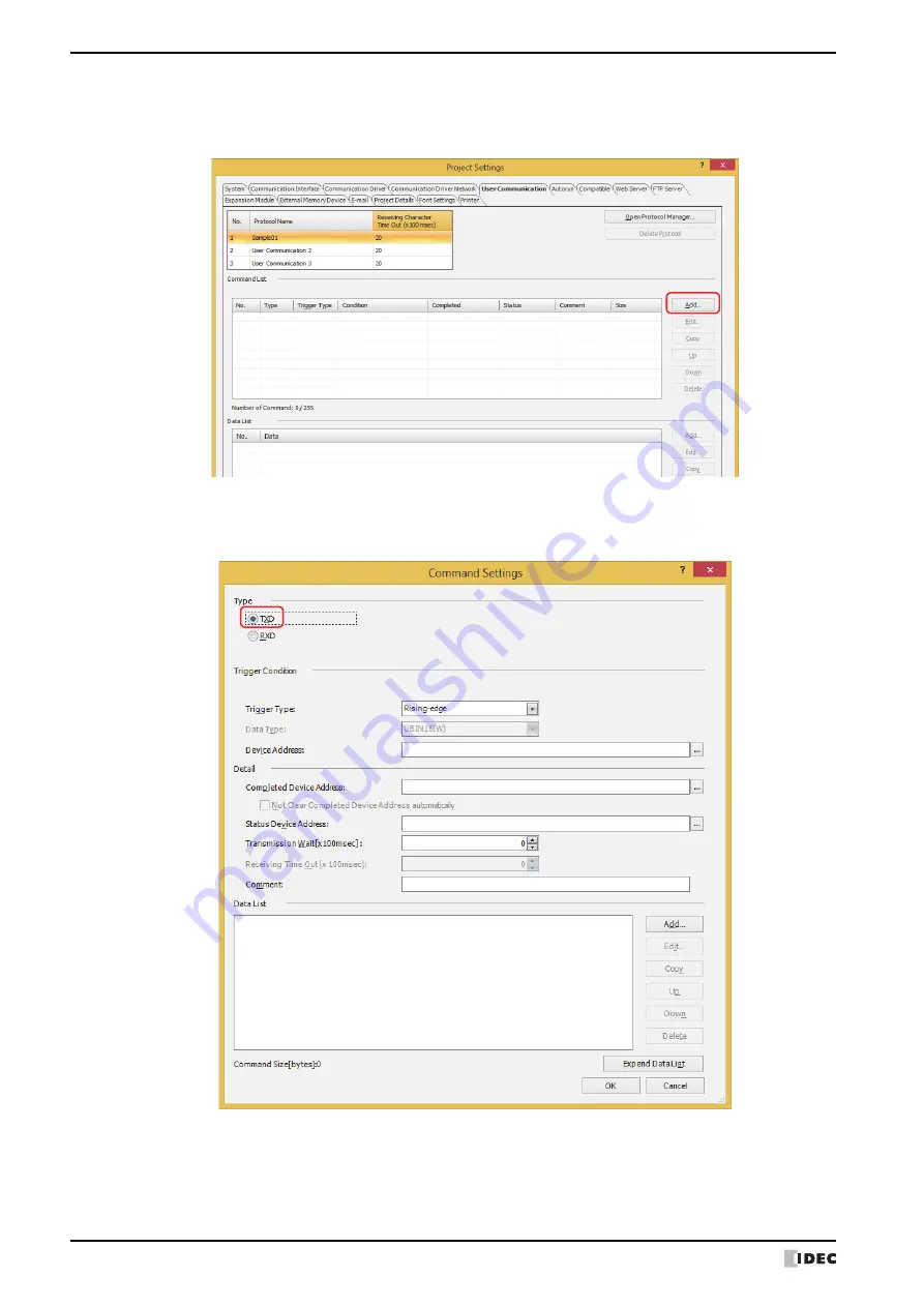 IDEC MICRO/I HG4G-CJT22 F-B Series User Manual Download Page 118