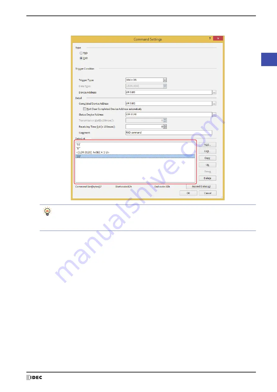 IDEC MICRO/I HG4G-CJT22 F-B Series User Manual Download Page 125