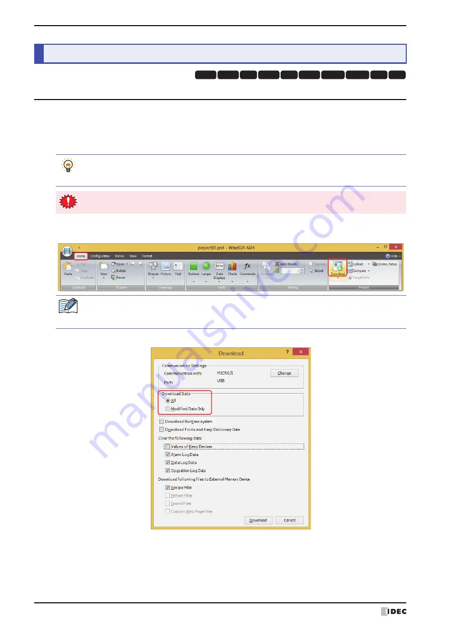 IDEC MICRO/I HG4G-CJT22 F-B Series User Manual Download Page 1272