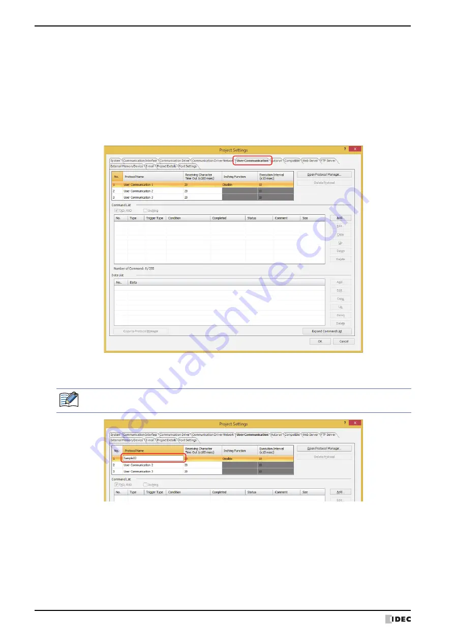 IDEC MICRO/I HG4G-CJT22 F-B Series User Manual Download Page 128