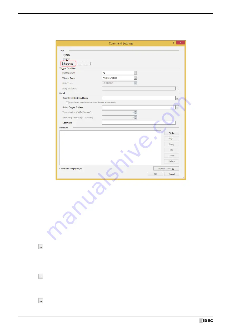 IDEC MICRO/I HG4G-CJT22 F-B Series User Manual Download Page 130