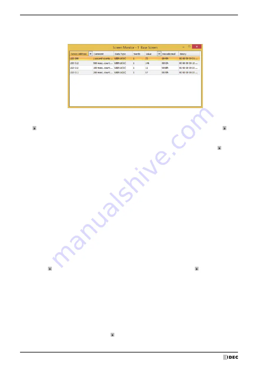 IDEC MICRO/I HG4G-CJT22 F-B Series User Manual Download Page 1300