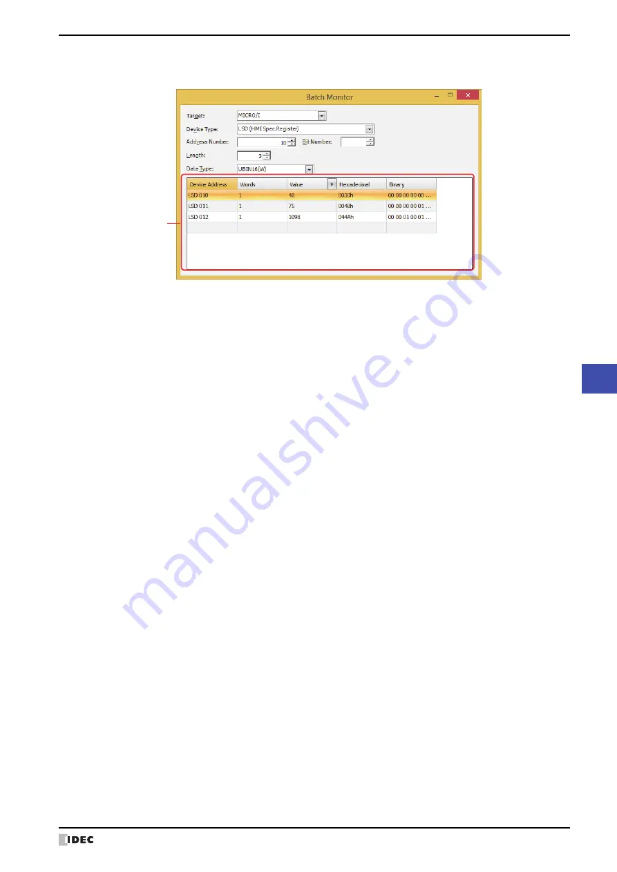 IDEC MICRO/I HG4G-CJT22 F-B Series User Manual Download Page 1309