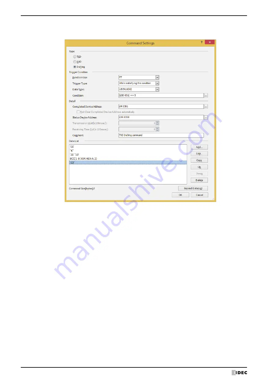 IDEC MICRO/I HG4G-CJT22 F-B Series User Manual Download Page 142