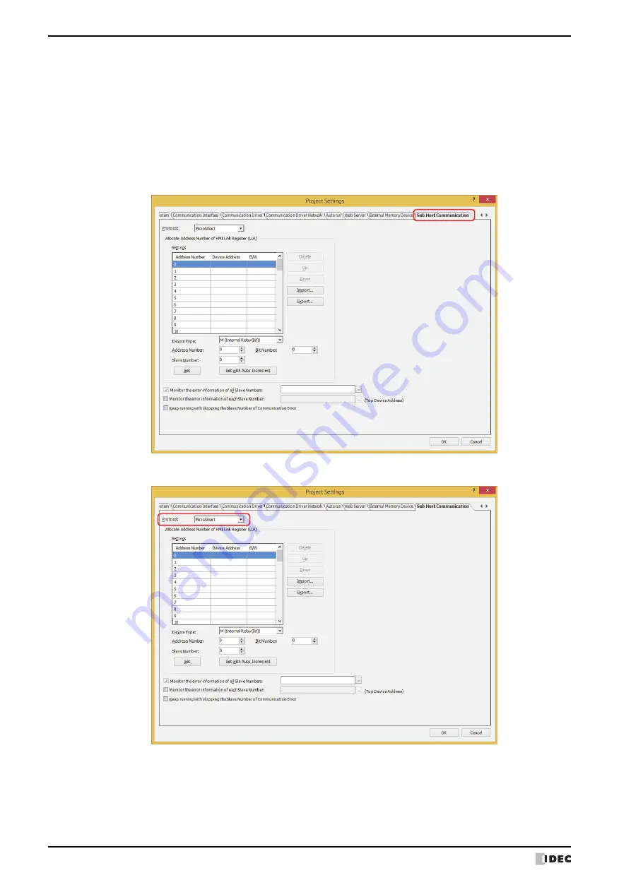 IDEC MICRO/I HG4G-CJT22 F-B Series Скачать руководство пользователя страница 196