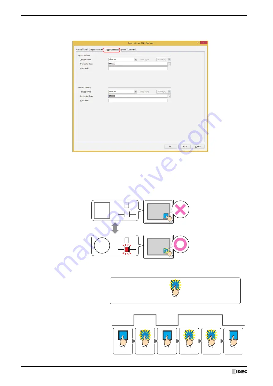 IDEC MICRO/I HG4G-CJT22 F-B Series User Manual Download Page 414