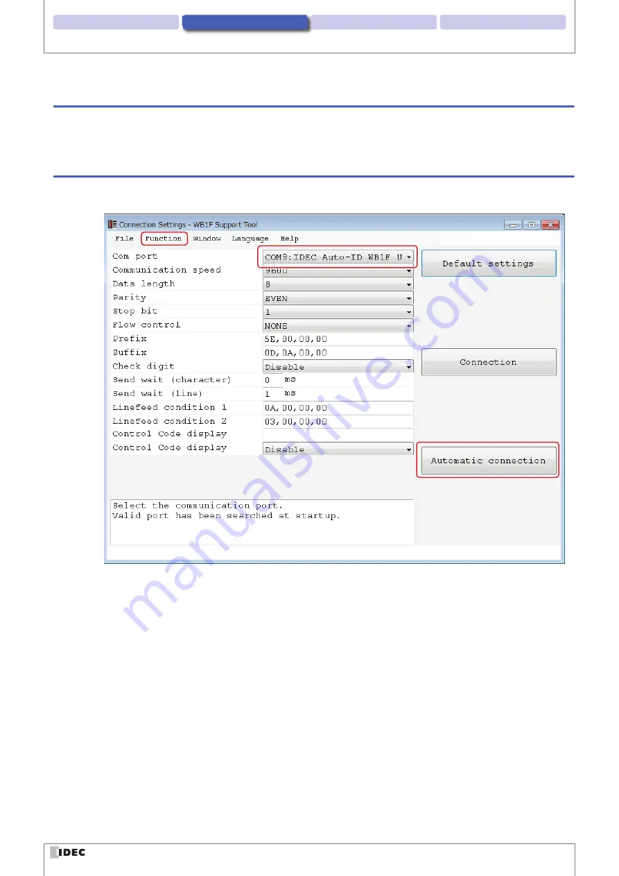 IDEC WB1F-100S1B User Manual Download Page 14