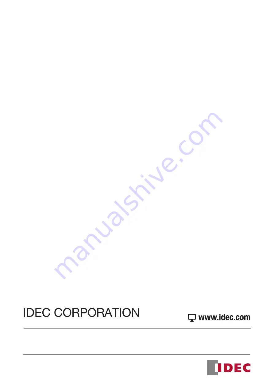 IDEC WB1F-100S1B User Manual Download Page 38