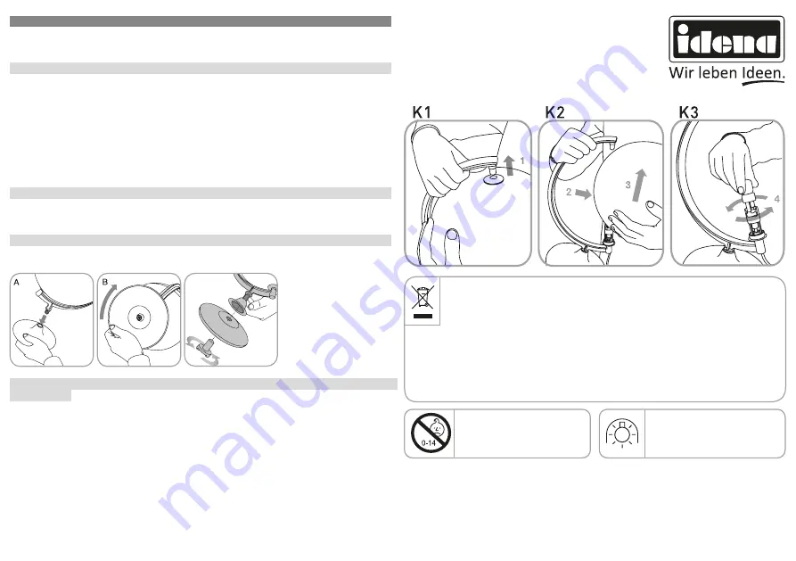 Idena LIGHT-UP GLOBE Скачать руководство пользователя страница 3