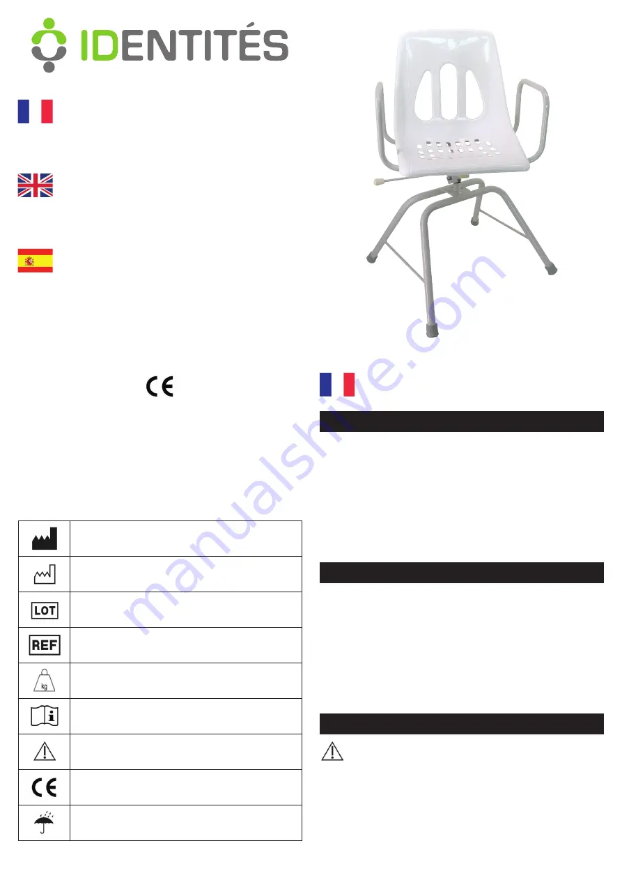 identités 812207 Instruction Manual Download Page 1