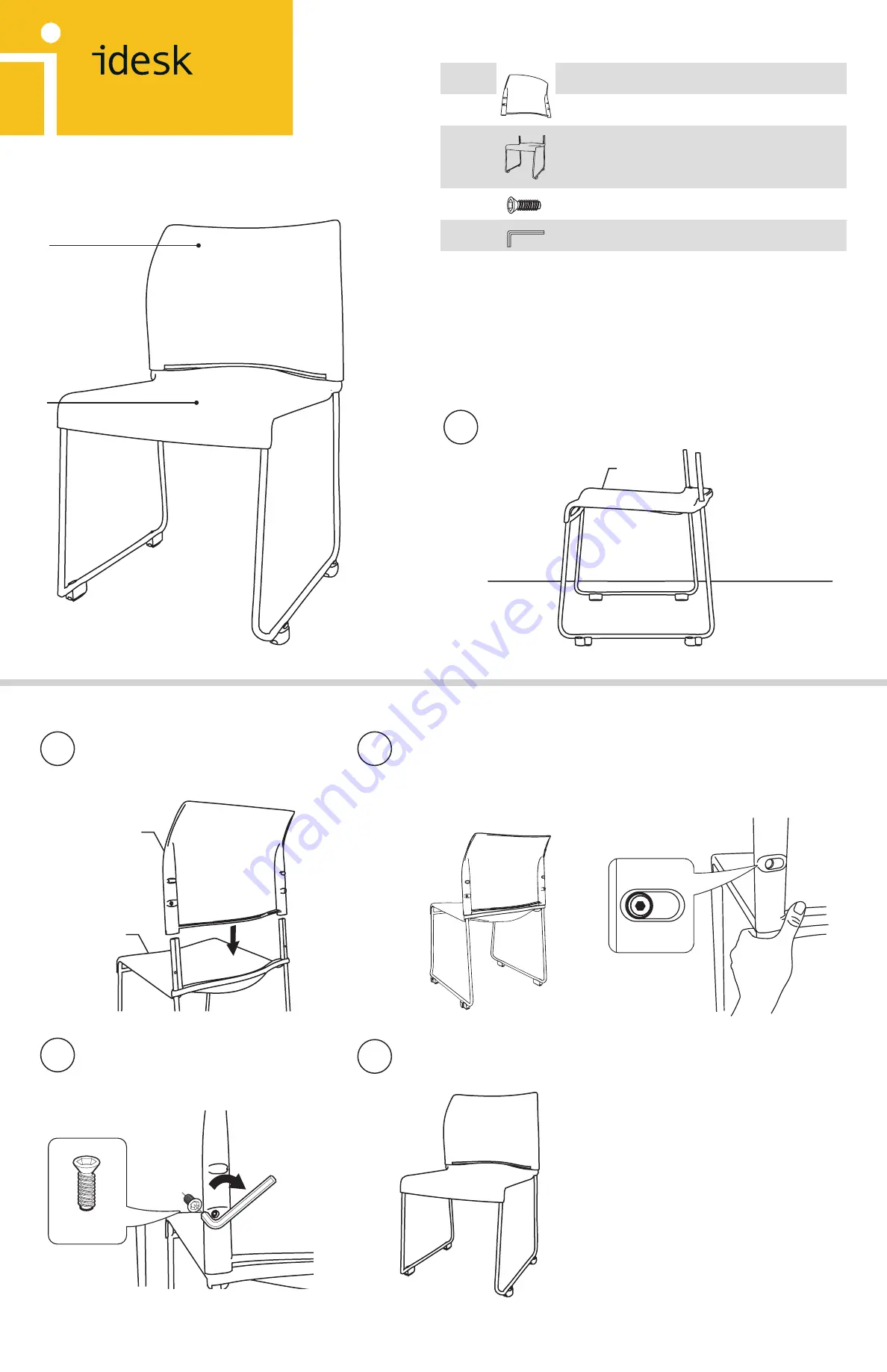 idesk POMMERAC SLED Assembly Instructions Download Page 1