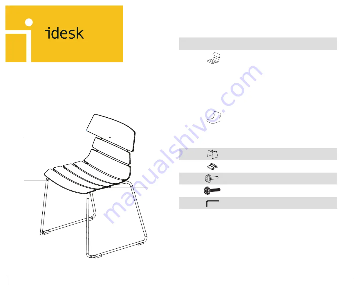 idesk TIKAL SLED Assembly Instructions Download Page 1