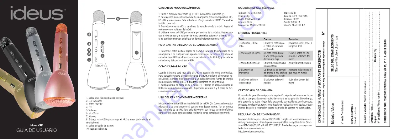 ideus KRK User Manual Download Page 1