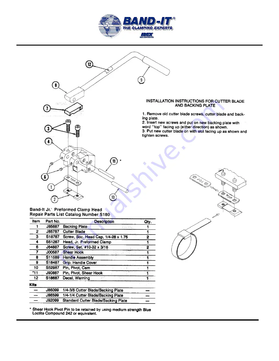 Idex BAND-IT S750 Operating Instructions Manual Download Page 18