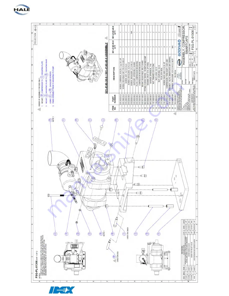 Idex HALE SmartCAFS Installation And Operation Manual Download Page 102