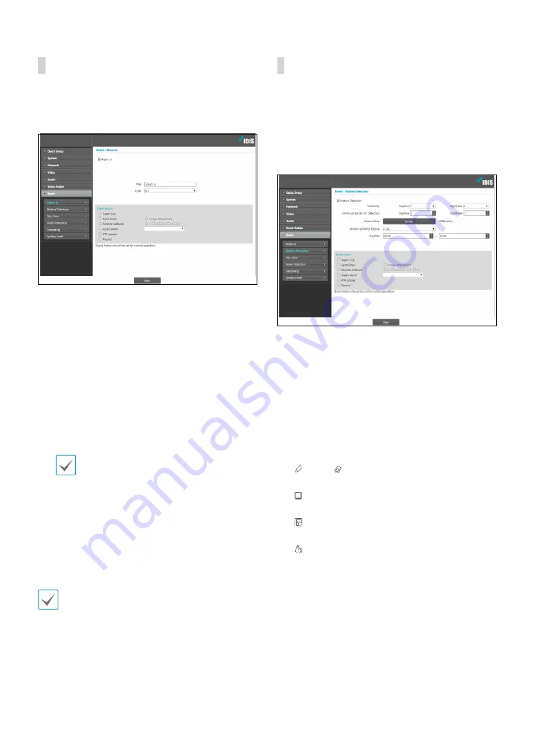 Idis DC-D4233WRX Operation Manual Download Page 31