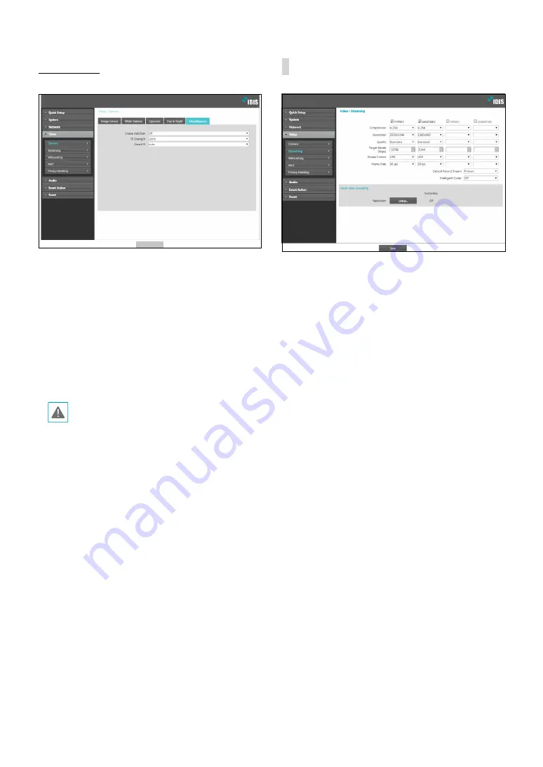 Idis DC-D4513WRX Operation Manual Download Page 21