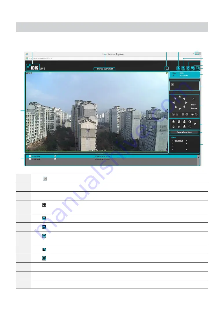 Idis DC-T4515WRX Operation Manual Download Page 38