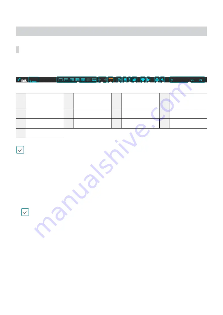 Idis DR-6100P Series Operation Manual Download Page 22