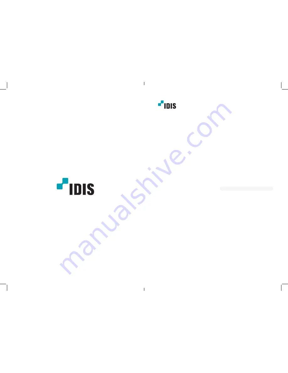 Idis TC-D1212R Скачать руководство пользователя страница 1