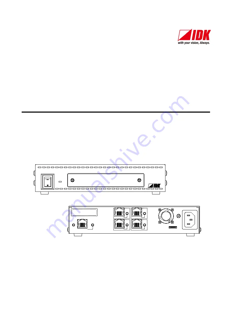 IDK HDC-S200 User Manual Download Page 1