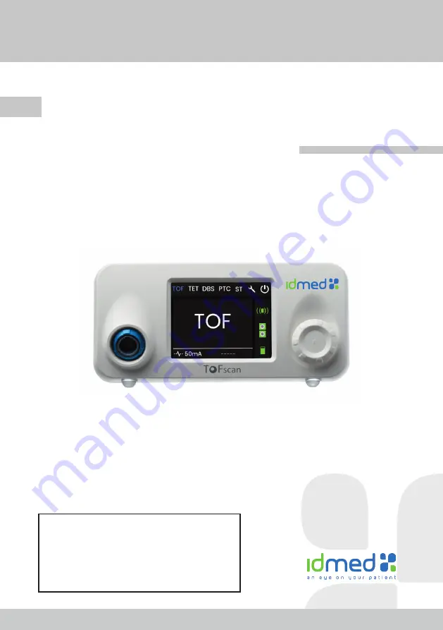 Idmed ToFscan Скачать руководство пользователя страница 1