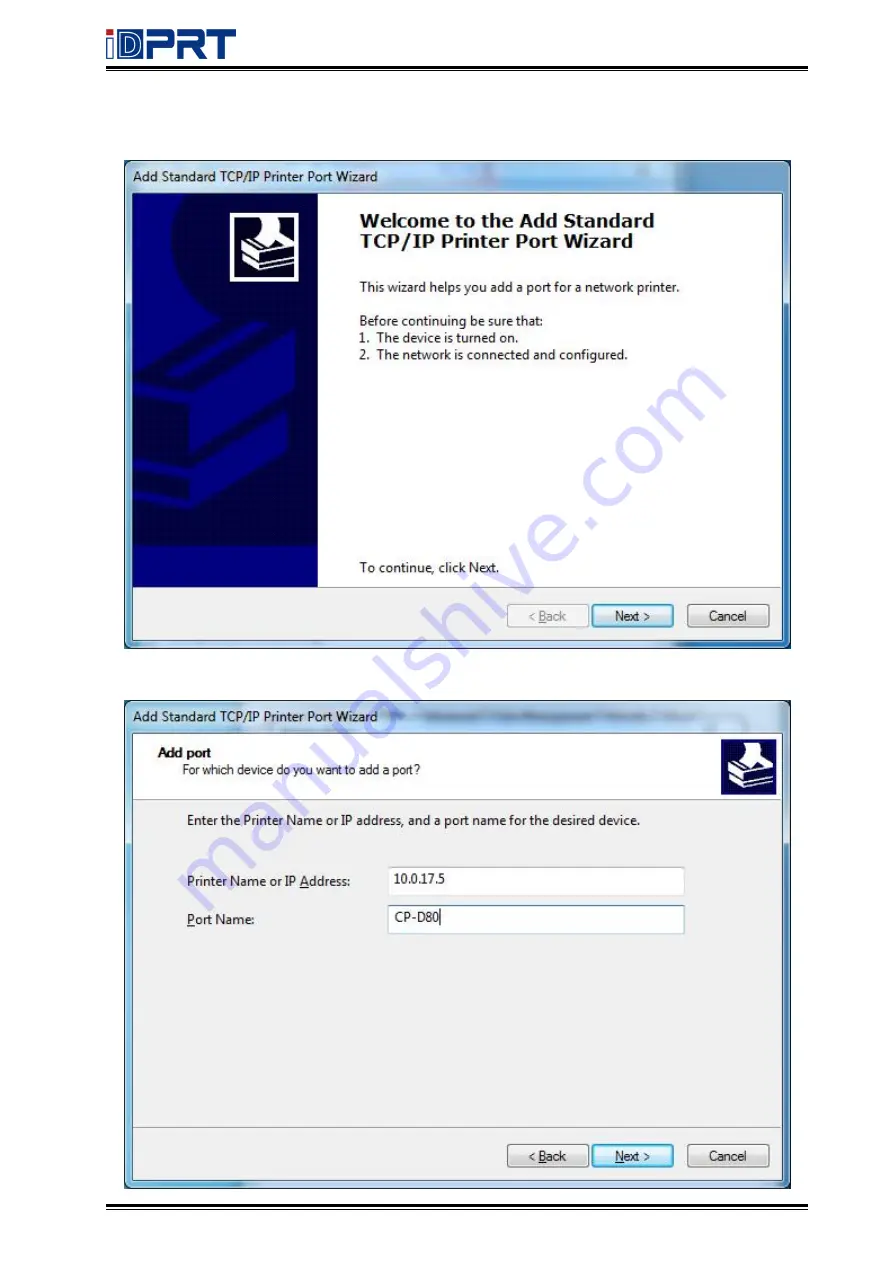 iDPRT CP-D80 User Manual Download Page 47