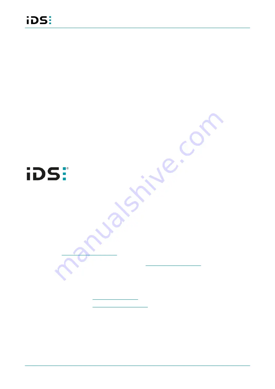 IDS GigE uEye FA Technical Manual Download Page 3