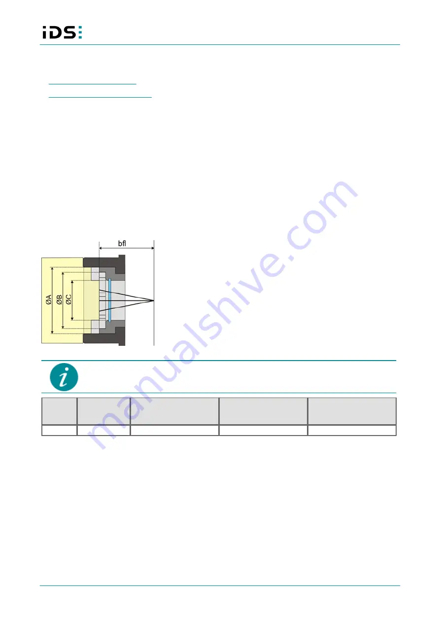 IDS GigE uEye FA Technical Manual Download Page 12