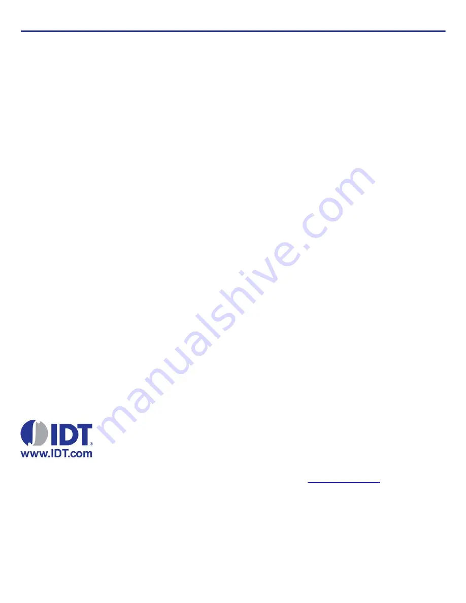 IDT 5P49V6901 User Manual Download Page 10