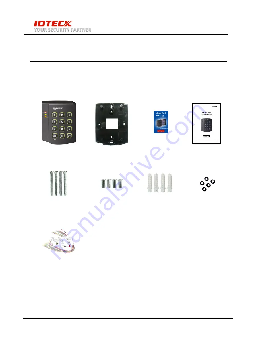 IDTECK Star 100R Quick Installation Manual Download Page 6