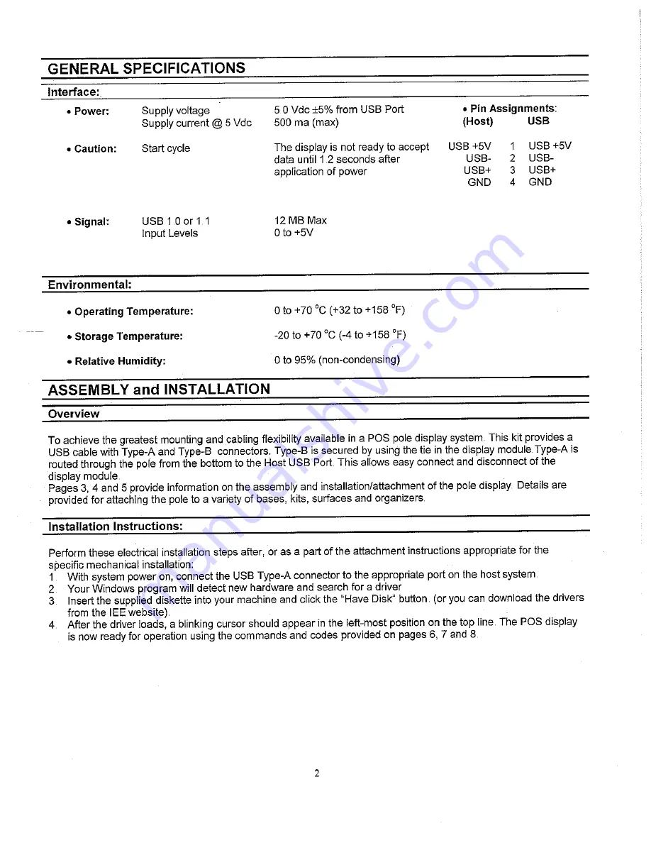 IEE PDK UP03-0BG03L Reference Manual Download Page 3