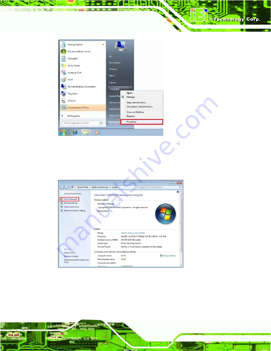 IEI Technology IMB-C2160 User Manual Download Page 136