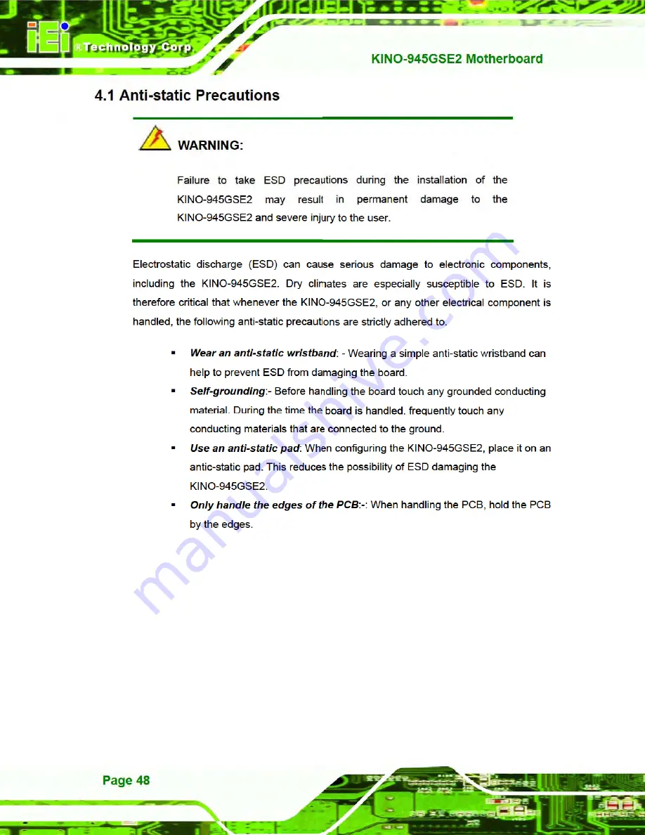 IEI Technology KINO-945GSE2 User Manual Download Page 61