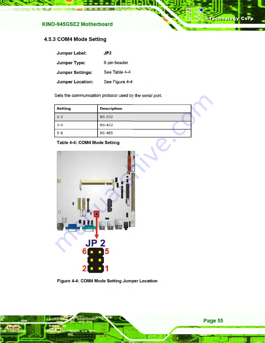 IEI Technology KINO-945GSE2 Скачать руководство пользователя страница 68