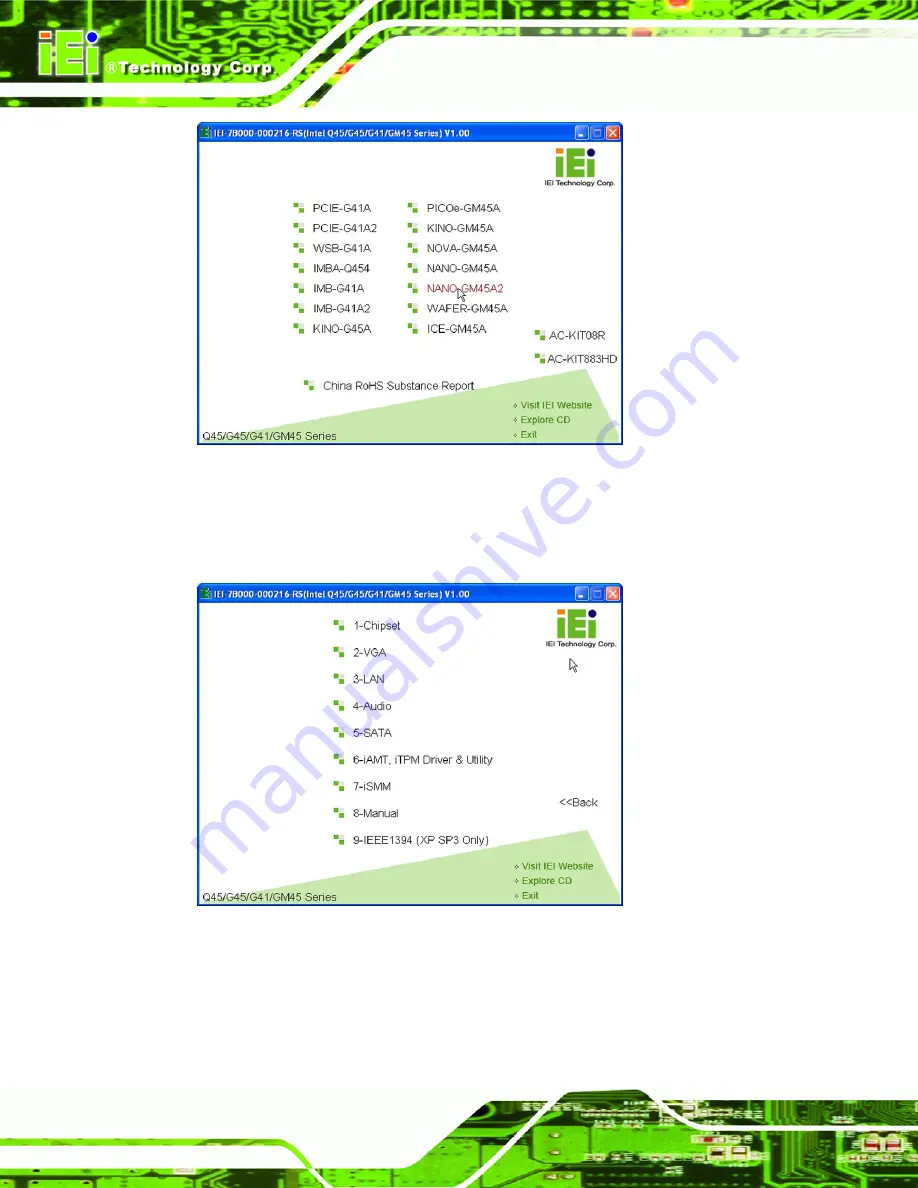 IEI Technology NANO-GM45A2-R10 User Manual Download Page 72