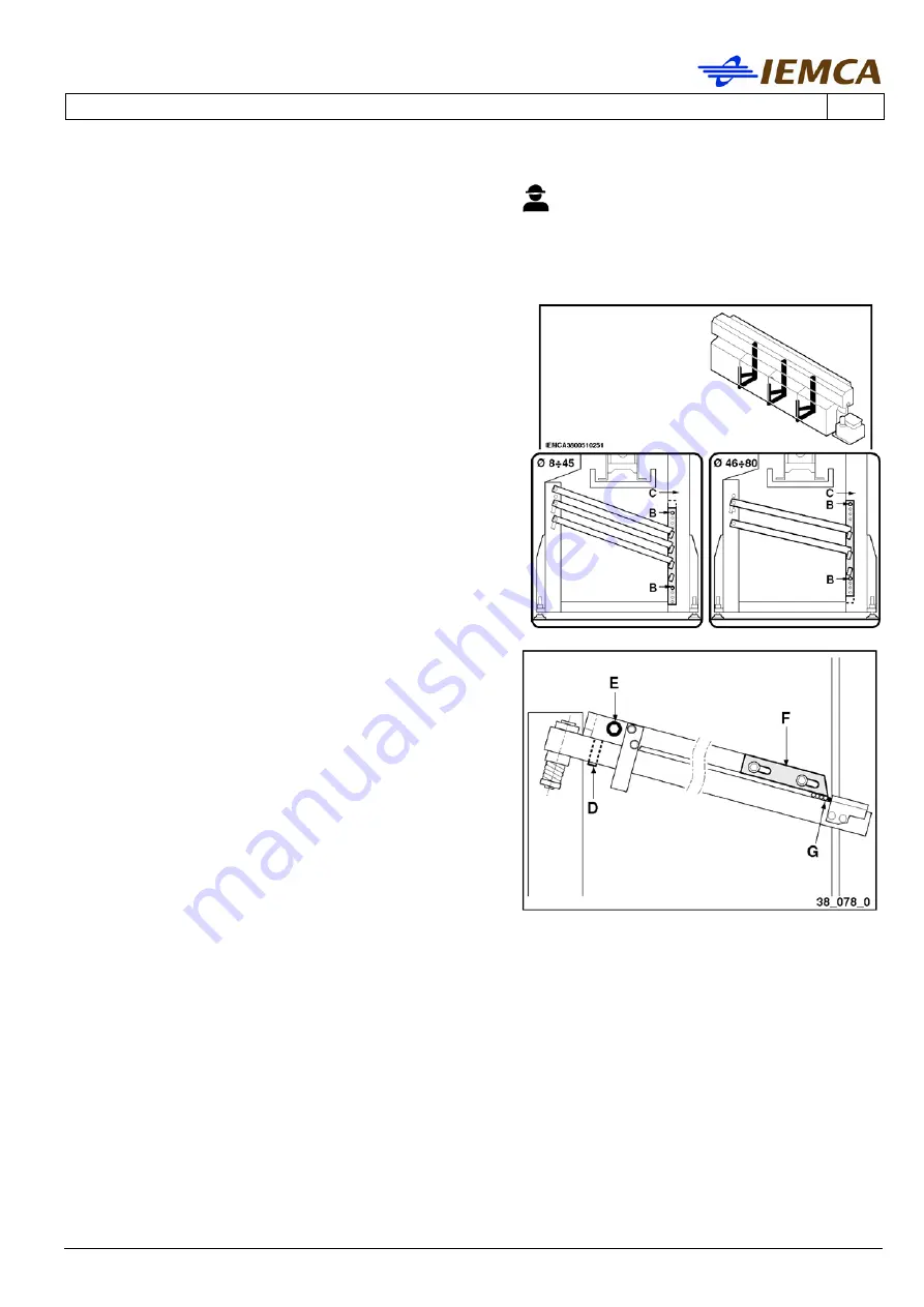 IEMCA MASTER 880-VERSO P Manual For Use And Maintenance Download Page 107