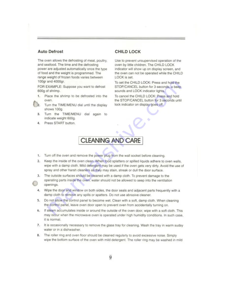 IFB 20PG1S Owner'S Manual Download Page 10