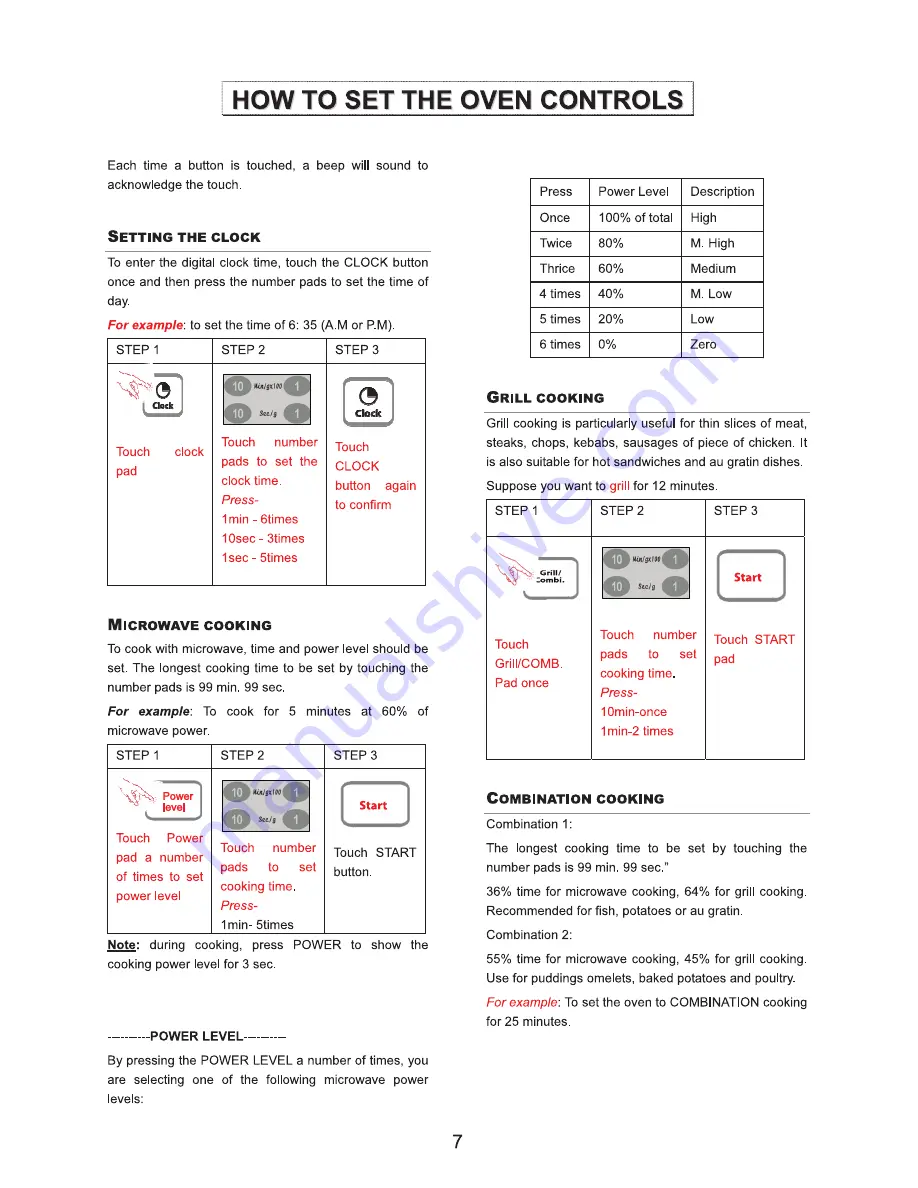 IFB 20PG2S Owner'S Manual Download Page 8