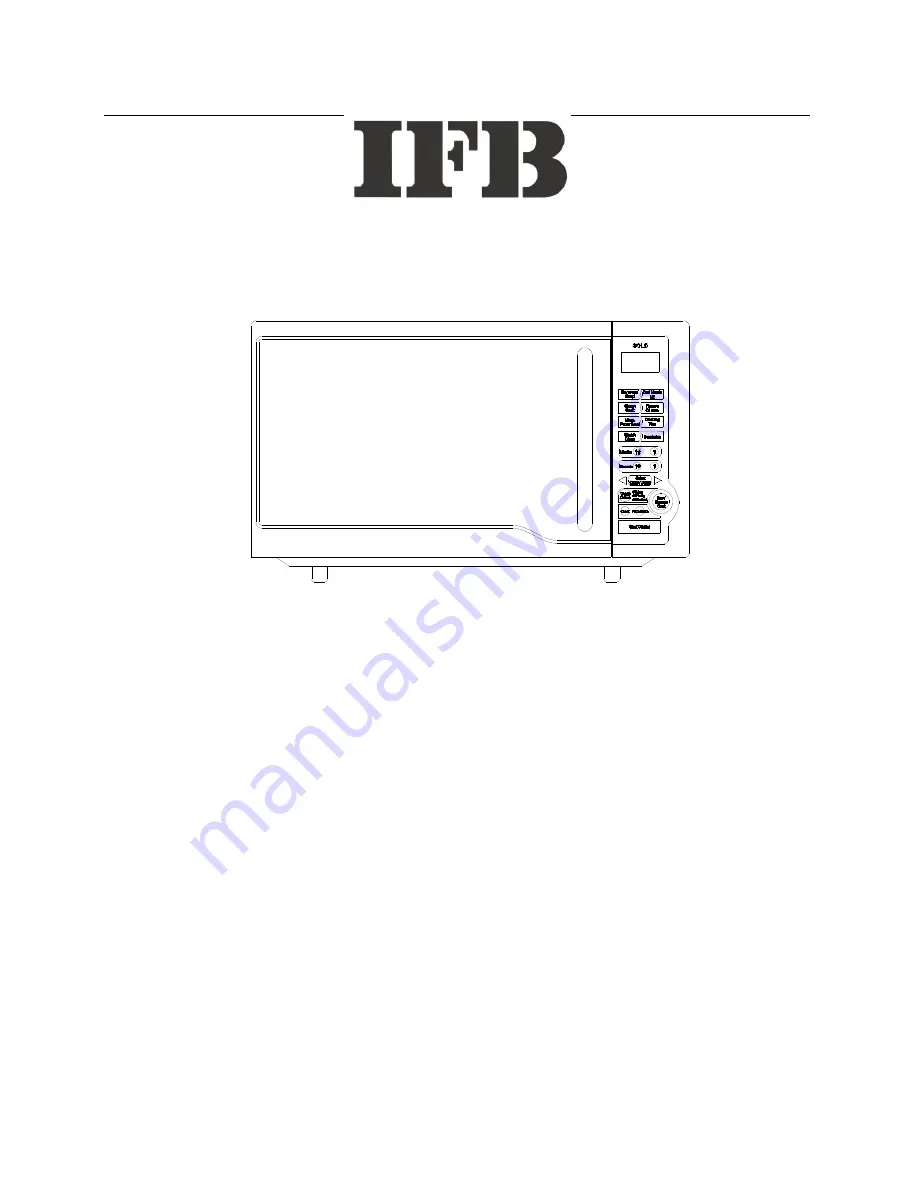 IFB 20PM2S Скачать руководство пользователя страница 1