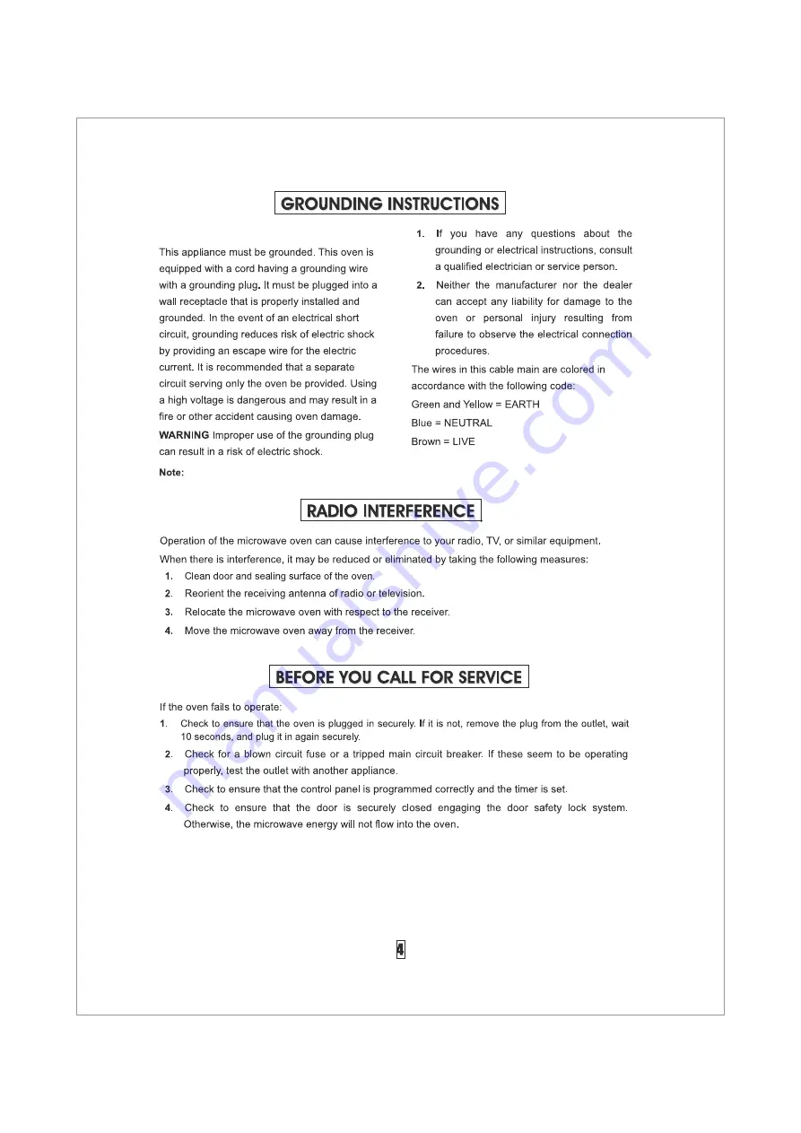 IFB 23SC3 Manual Download Page 6