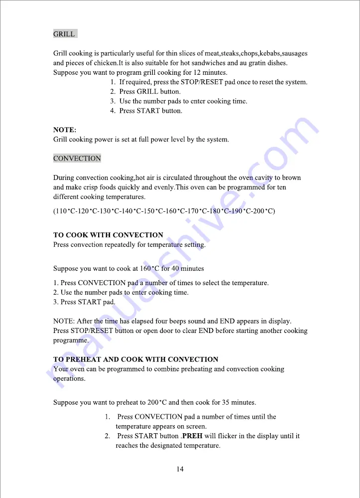 IFB 25SC4 Manual Download Page 14