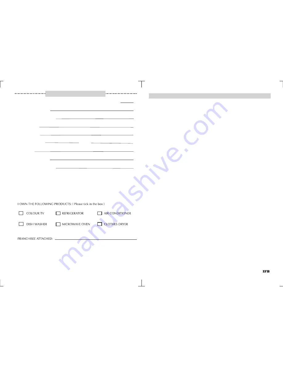 IFB EXECUTIVE PLUS WTEX+B Operating Manual Download Page 3