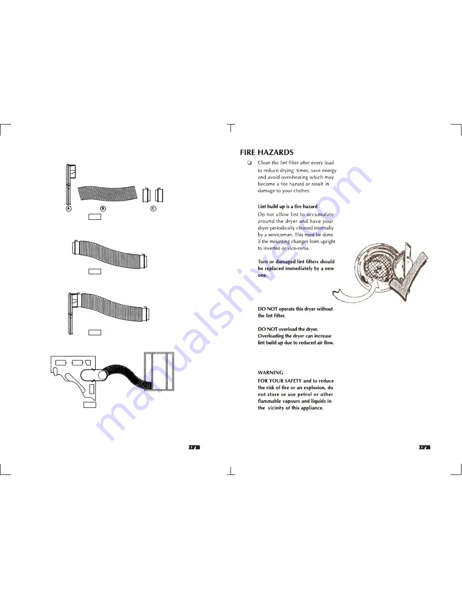 IFB MAXIDRY 550 Operating Manual Download Page 8