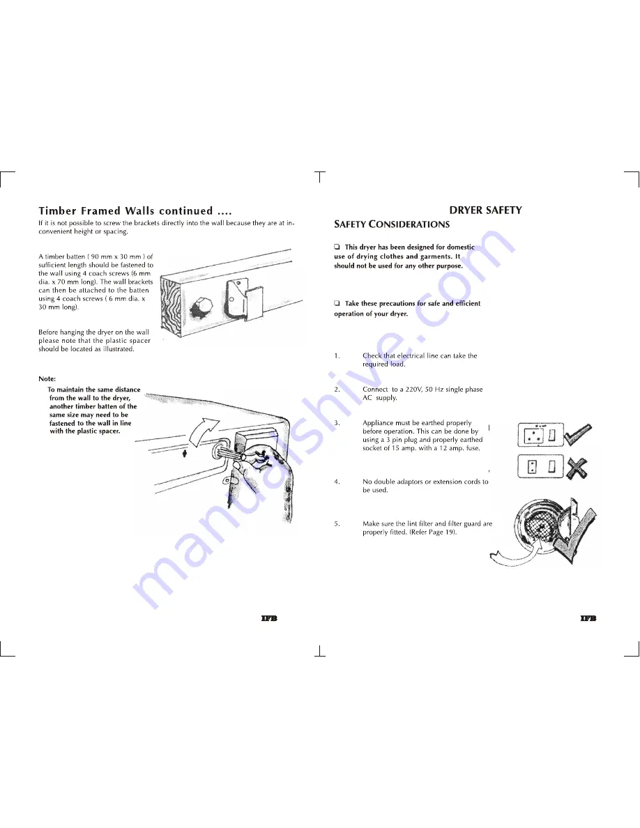 IFB MAXIDRY 550 Скачать руководство пользователя страница 10