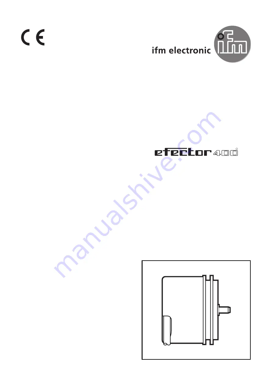 IFM Efector 400 RU Installation Instructions Manual Download Page 1